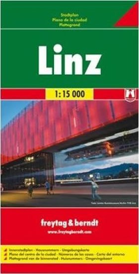 Linz 1:15 000 - plán města