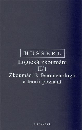 Logická zkoumání II/1