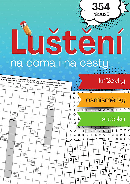 Luštění na doma i na cesty - Křížovky, osmisměrky, sudoku