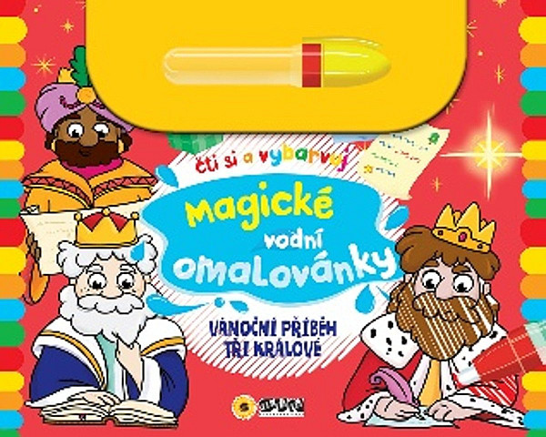 Magické vodní omalovánky Vánoční příběh Tři králové