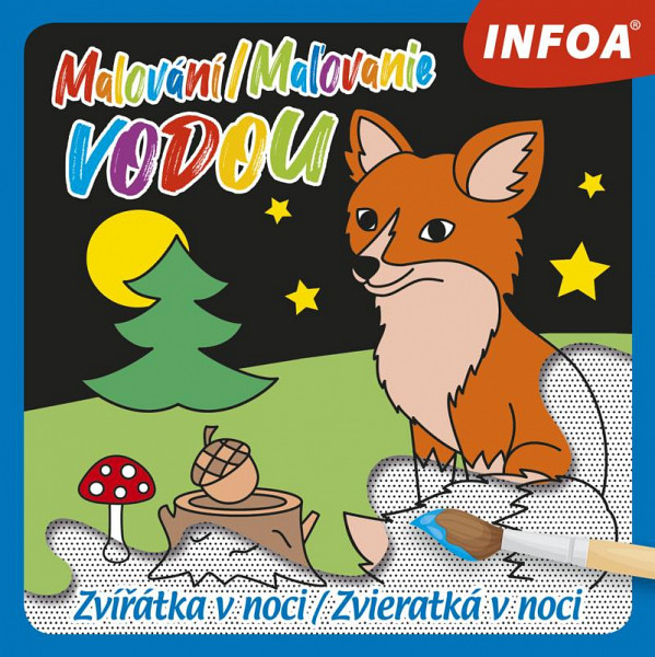 Malování / Ma?ovanie vodou - Zvířátka v noci