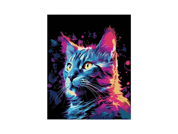 Malování na plátno Kočka 40x50 cm