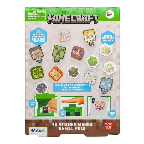 Minecraft 3D Sada na výrobu samolepek - Náhradní set