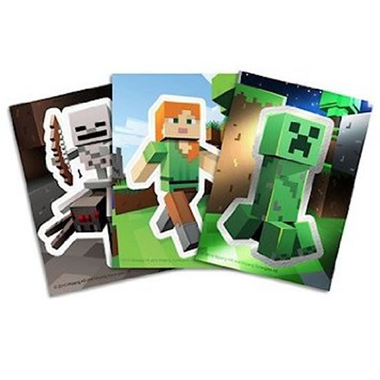 Minecraft - sběratelské samolepkové kartičky