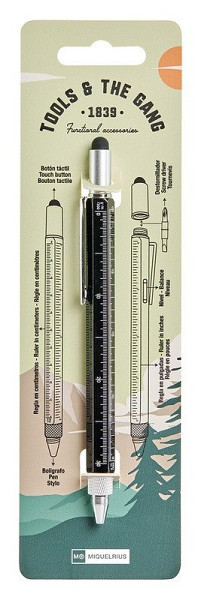 Miquelrius multifunkční pero 5 v 1 - černé