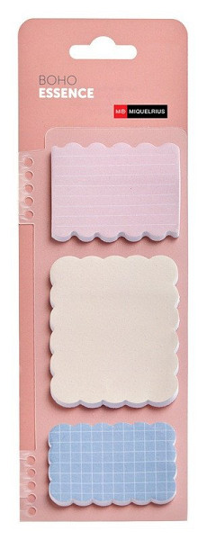 Miquelrius samolepicí bločky BOHO ESSENCE  - 3 × 25ks, mix pastelových barev