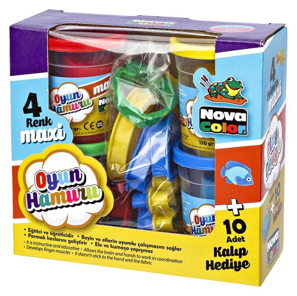 Modelovací hmota Play Dough 4x130g + tvořítka