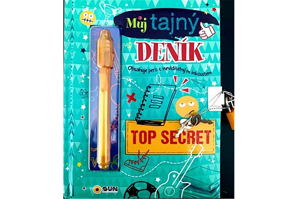 Můj tajný deník na klíček Top secret (zelený)