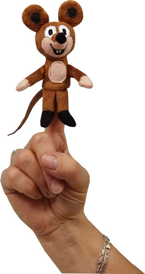 Myška 8cm - prstový maňásek (Krtek a ka