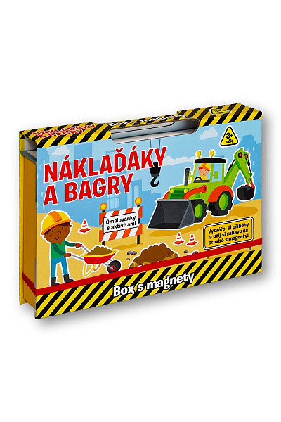 Náklaďáky a bagry - Box s magnety