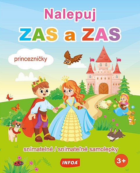 Nalepuj ZAS a ZAS Princezničky - snímatelné / snímateľné samolepky