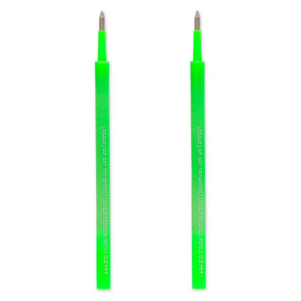 Náplně do gelového pera Legami - neonově zelená (2 kusy)