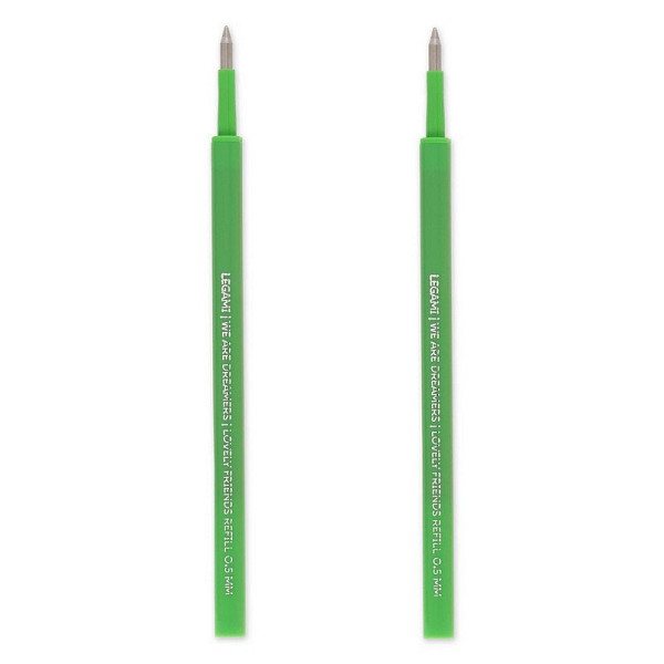 Náplně do gelového pera Legami - zelená (2 kusy)