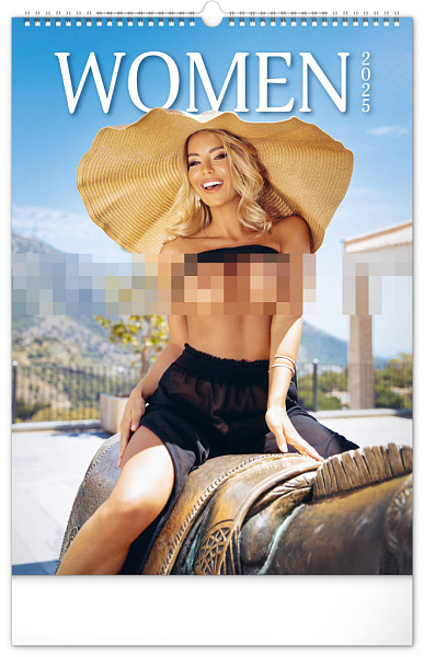 Nástěnný kalendář Women 2025, 33 x 46 cm