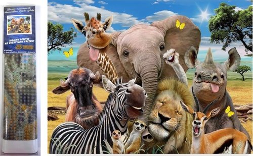 Norimpex Diamantový obrázek 30 x 40 cm - Safari