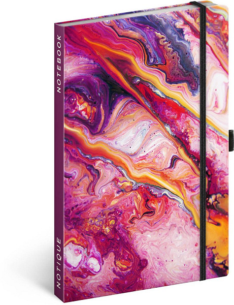 NOTIQUE Notes Marble, linkovaný, 13 x 21 cm