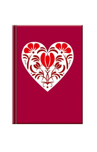 Notes Mini Srdce/červený