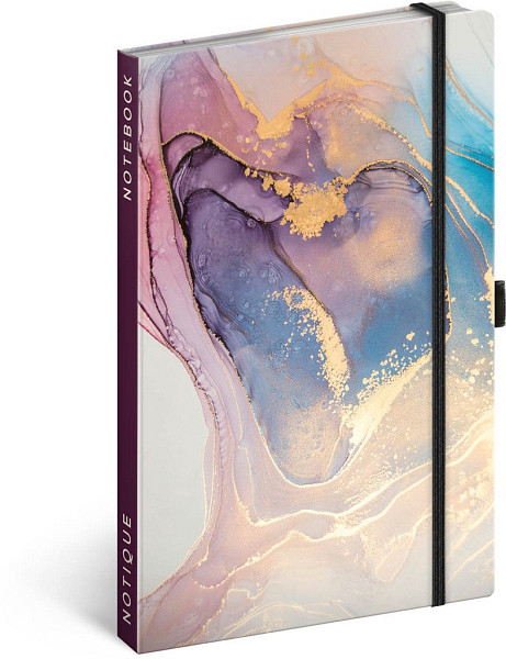 NOTIQUE Notes Struktury, linkovaný, 13 x 21 cm