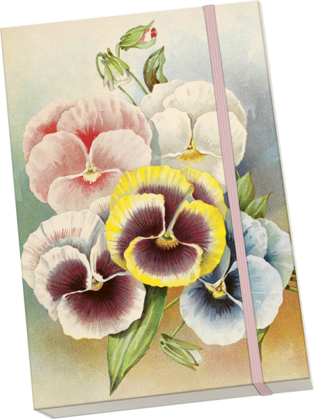 Notýsek Pastel Spring Pansy