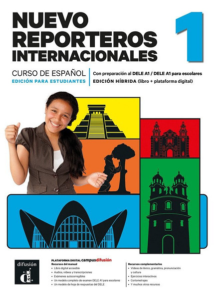 Nuevo Reporteros internacionales 1 (A1) – Edición híbrida Libro del alumno + Campus (12 meses)
