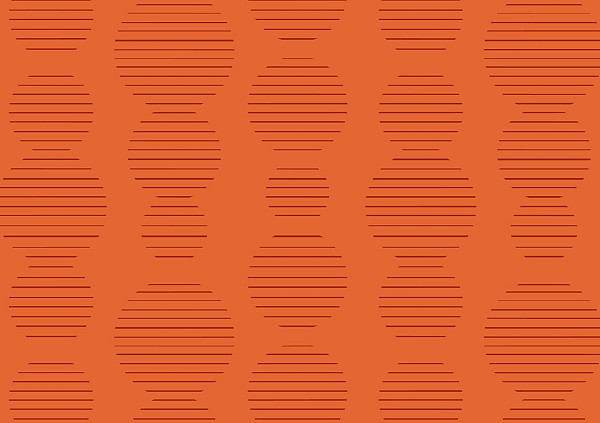 Obálka C6 barevná - oranžová pruhovaná kolečka