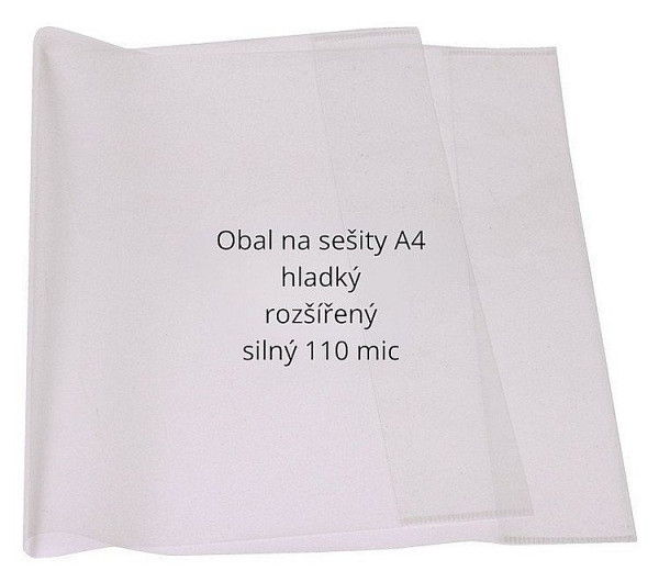 Obaly na sešity CONCORDE A4 rozšířené, 110mic, sada 10ks