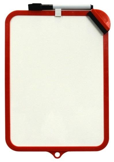 Oboustranně stíratelná tabulka CONCORDE - červená