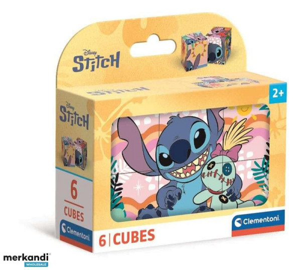 Obrázkové kostky Stitch 6 kostek