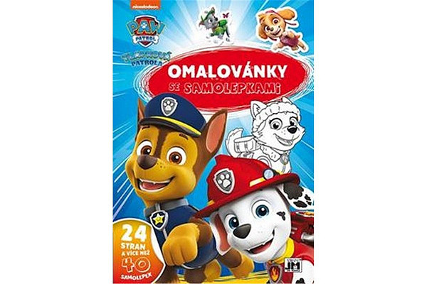 Omalovánky se samolepkami - Tlapková patrola