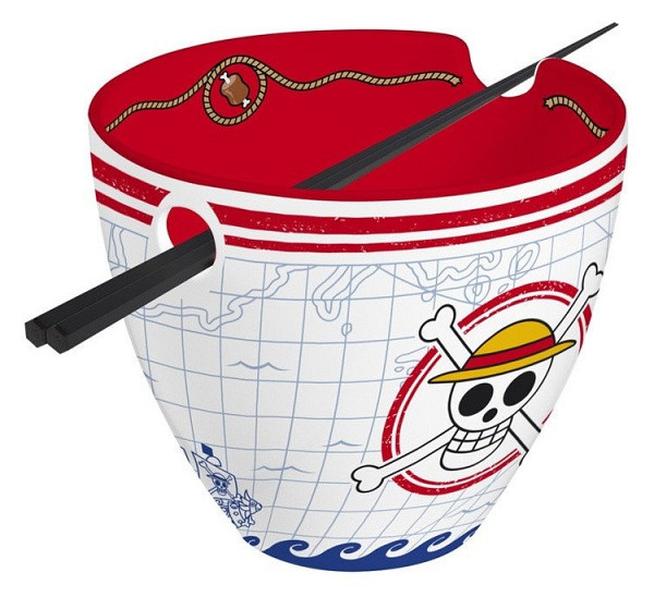 One Piece Ramen miska a hůlky Monkey D. Luffy