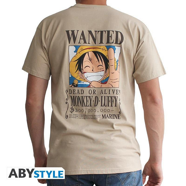 One Piece Tričko Wanted Luffy XL