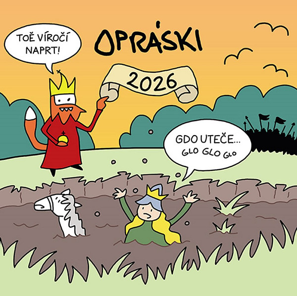 Opráski - Kalendář 2026 nástěnný