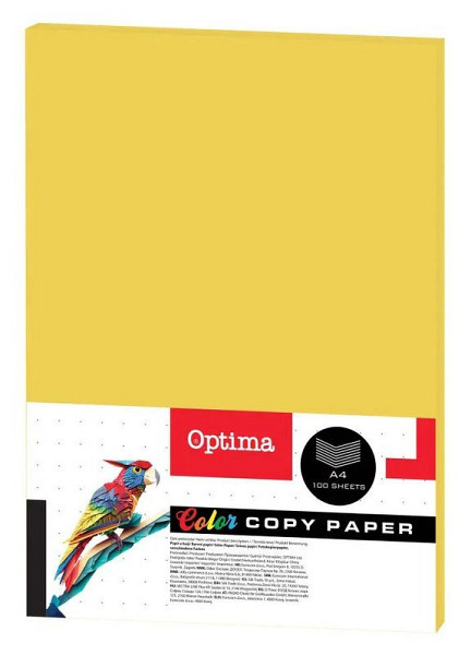 OPTIMA Xero papír A4 100 listů citronově žlutý