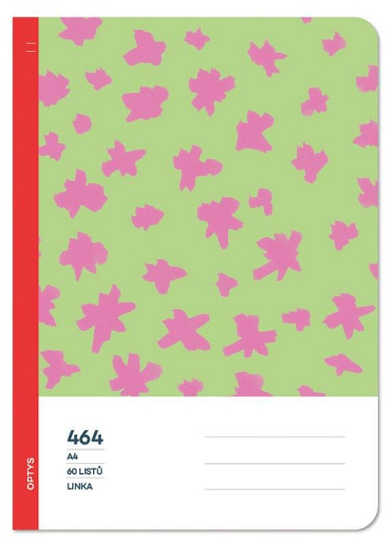 Optys Školní sešit 464 bezdřevý linka - kaňky