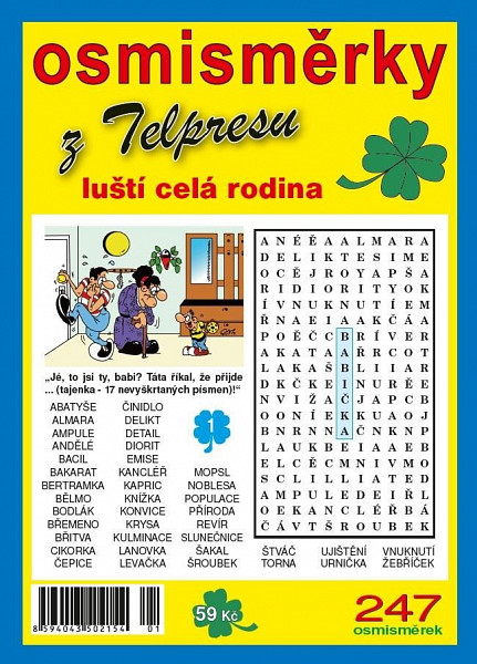 Osmisměrky z Telpresu luští celá rodina 2/2022 - 247 osmisměrek