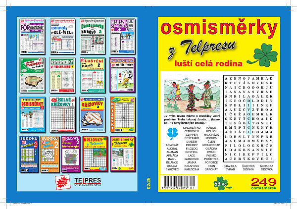 Osmisměrky z Telpresu luští celá rodina 2/2025 - 249 osmisměrek