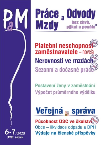 PaM 6-7/2023 Platební neschopnost zaměstnavatele