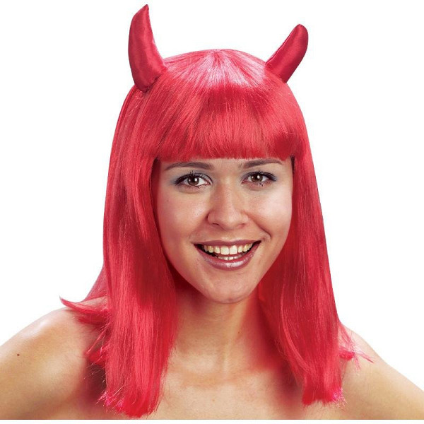 Paruka Čertice - červená