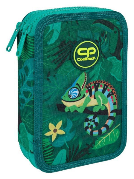 Penál 2 zipy Jumper Tropic - vybavený