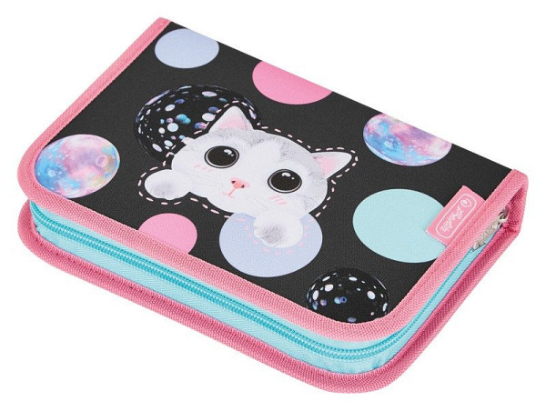 Penál plný 2 chlopně - Kočka