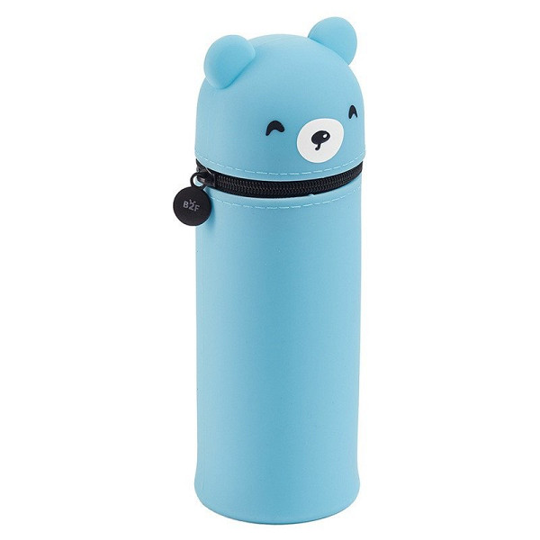 Penál se zipem Little Pets - Medvěd, sv. modrý