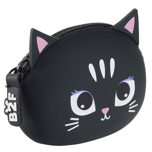 Peněženka se zipem Puppies to go - Kotě, černá