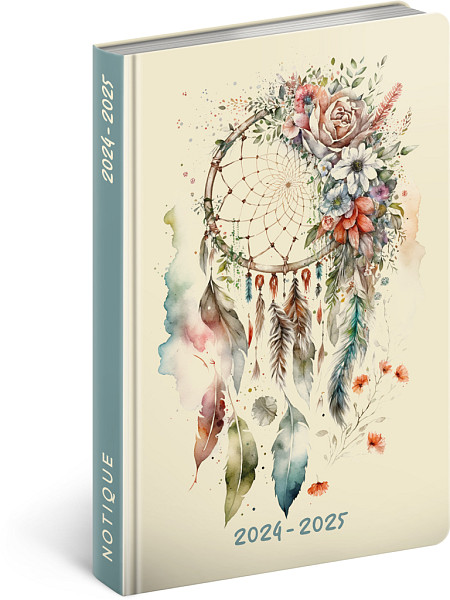 NOTIQUE 18měsíční diář Petito – Lapač snů 2024/2025, 11 x 17 cm