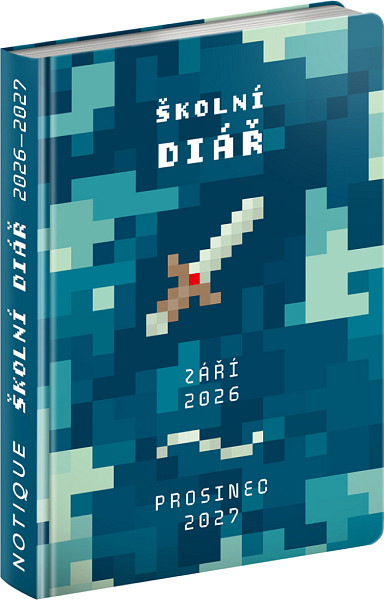 Školní diář 2026/2027 Gamer (září 2026 - prosinec 2027), 9,8 x 14,5 cm