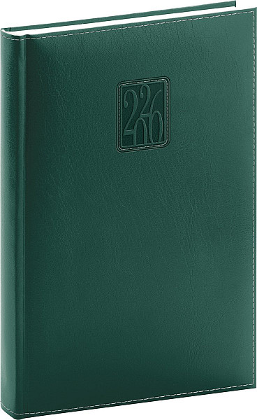 Diář 2026: Panama - zelený, denní, 15 x 21 cm