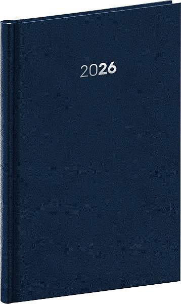 Diář 2026: Balakon - tmavěmodrý, týdenní, 15 x 21 cm