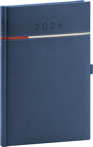 Diář 2026: Tomy - modročervený, týdenní, 15 x 21 cm