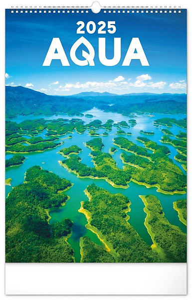 NOTIQUE Nástěnný kalendář Voda 2025, 33 x 46 cm