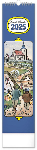 NOTIQUE Nástěnný kalendář Josef Lada 2025, 12 x 48 cm