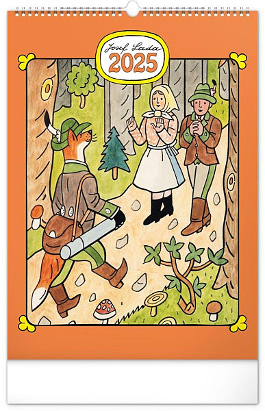 NOTIQUE Nástěnný kalendář Josef Lada 2025, 33 x 46 cm